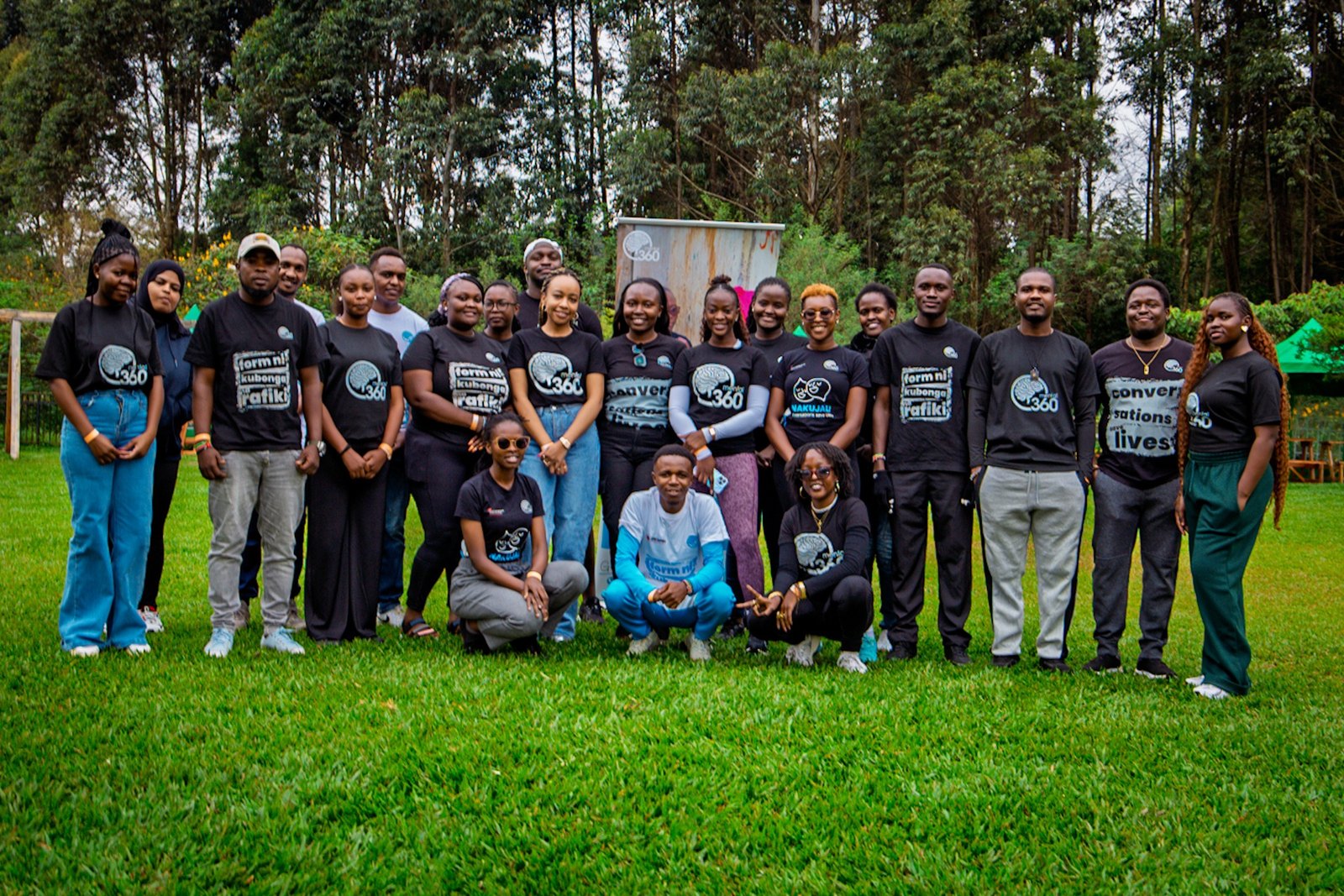 Mental 360 team gathered outdoors